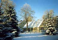 Das Fontanehaus im Winter mit "Fontanelinde"