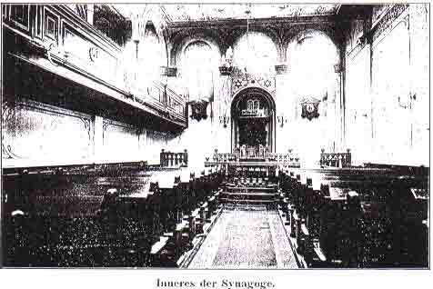 Der Innenraum der Synagoge Brandenburg an  der Havel