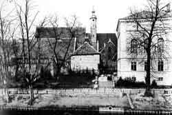 Die Vorkriegsansicht des Pauliklosters von Süden her  (St.Annepromenade)